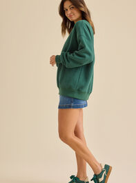 Let's Escape Embroidered Sweatshirt Detail 4 - TULLABEE