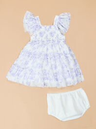 Mariella Lilac Mesh Dress - TULLABEE
