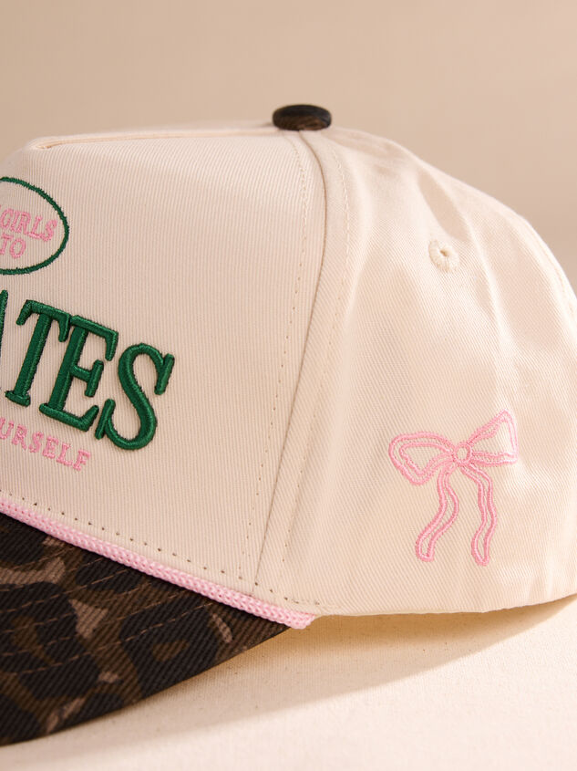 Leopard Pilates Trucker Hat Detail 3 - TULLABEE