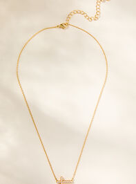 Trust The Next Chapter Pearl Cross Necklace Detail 2 - TULLABEE