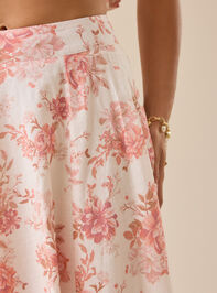 Alice Floral Midi Skirt Detail 3 - TULLABEE