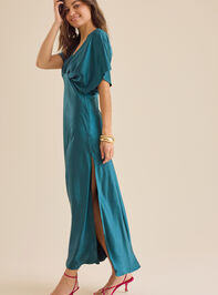 Lysa Satin Maxi Dress Detail 3 - TULLABEE