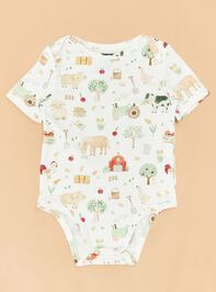 Farm Animal Short Sleeve Bodysuit - TULLABEE