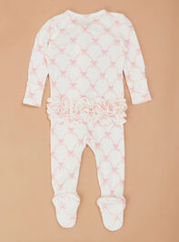 Beautiful Bow Ruffle Footie Detail 3 - TULLABEE