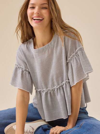 Leyla Stripe Top - TULLABEE