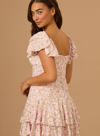 Cecilia Floral Mini Dress Detail 4 - TULLABEE