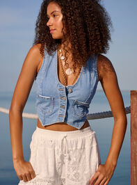 Harlee Denim Vest - TULLABEE
