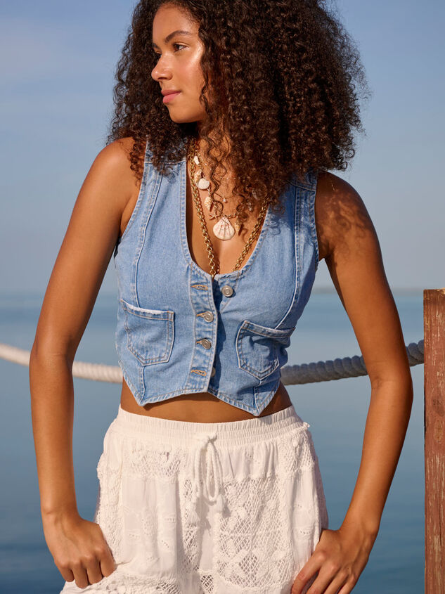 Harlee Denim Vest - TULLABEE