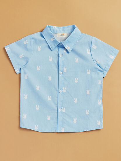 Bunny Hop Button Down Shirt - TULLABEE