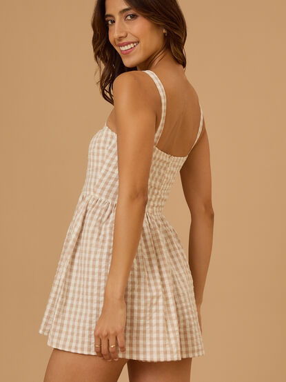 Noraline Gingham Romper - TULLABEE
