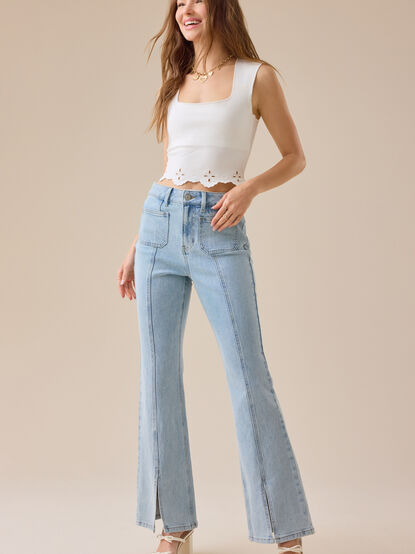 Paisley Sailor Pocket Jeans - TULLABEE
