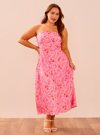 Raelynn Satin Midi Dress - TULLABEE