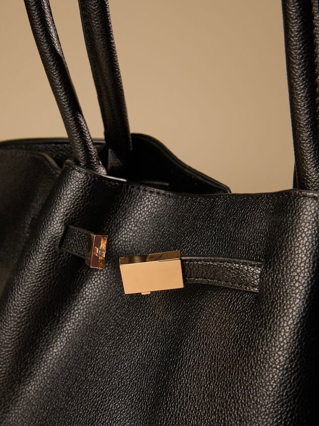 Kaia Belted Pull Tote Detail 4 - TULLABEE