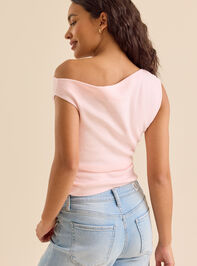 Madelyn One Shoulder Tank Detail 4 - TULLABEE