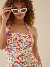 Katniss Floral Bubble Dress Detail 3 - TULLABEE