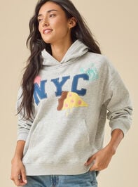 The Empire State Icons Hoodie Detail 2 - TULLABEE