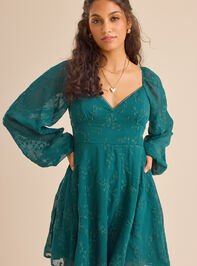 Jemina FIt and Flare Dress Detail 3 - TULLABEE