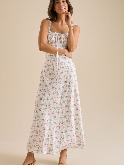 Kya Floral Midi Dress - TULLABEE