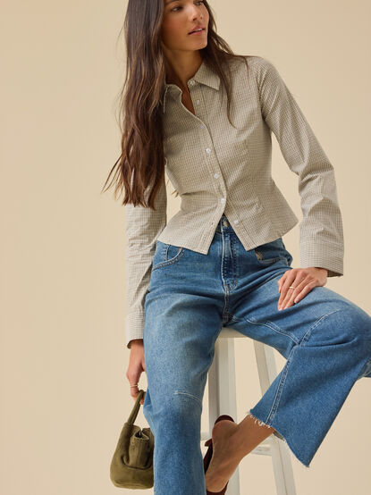 Ginger Checkered Top - TULLABEE