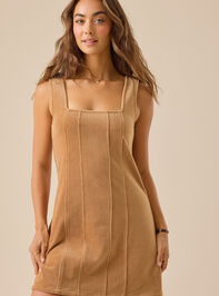Elaine Corduroy Mini Dress Detail 3 - TULLABEE