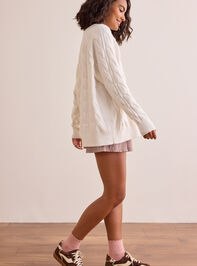 Daydream Cable Knit Sweater Detail 4 - TULLABEE