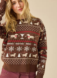 Winnies and Martinis Holiday Sweater - TULLABEE