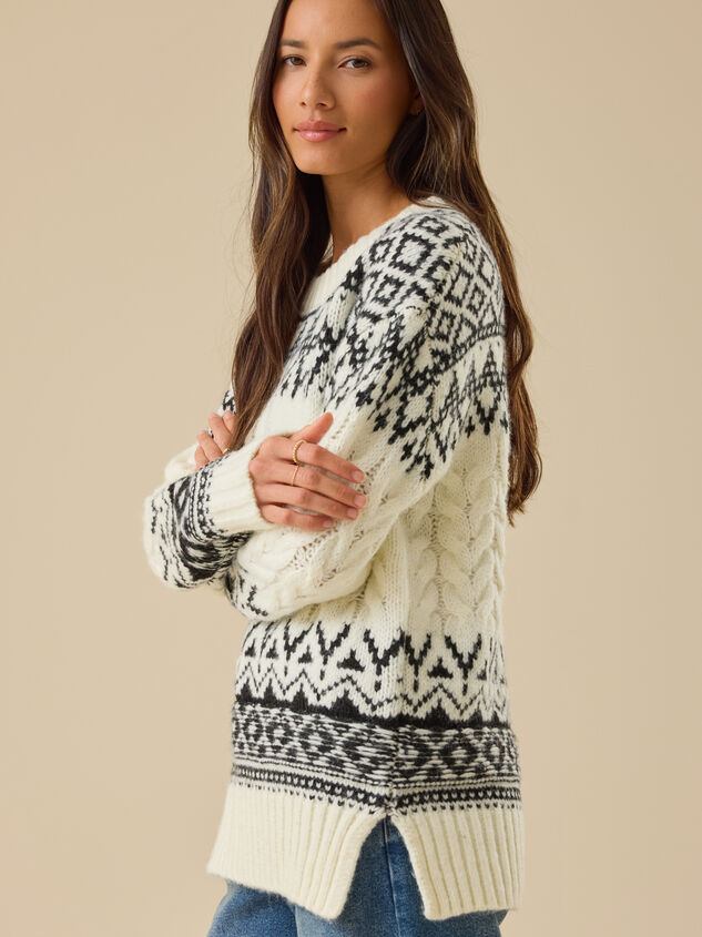 Maribell Fair Isle Sweater Detail 4 - TULLABEE