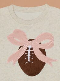 Victory Bow Sweatshirt Detail 3 - TULLABEE