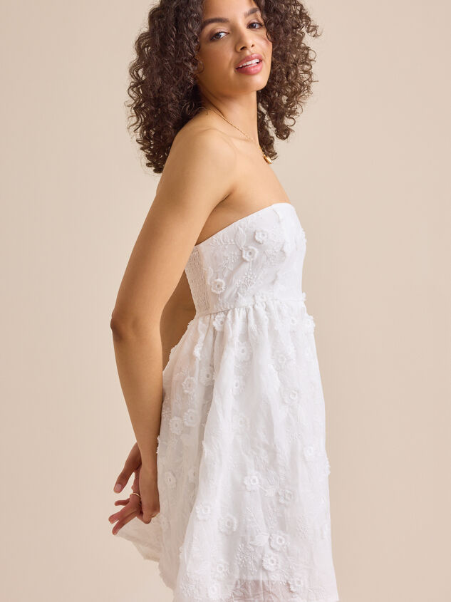 Tillie Floral Mini Dress Detail 3 - TULLABEE