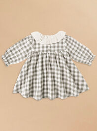Callie Gingham Dress by Quincy Mae Detail 2 - TULLABEE