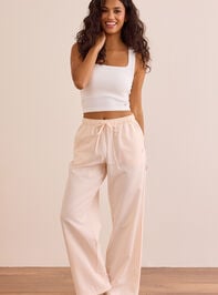 On The Move Stripe Pants Detail 3 - TULLABEE