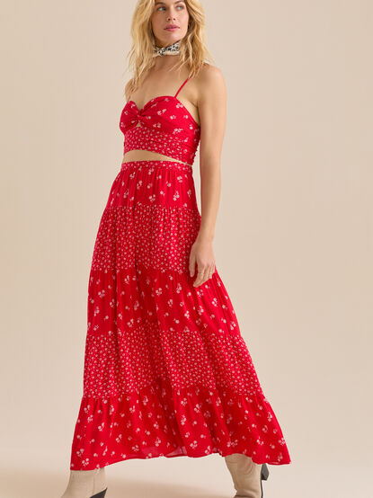 Fleur Floral Maxi Skirt - TULLABEE