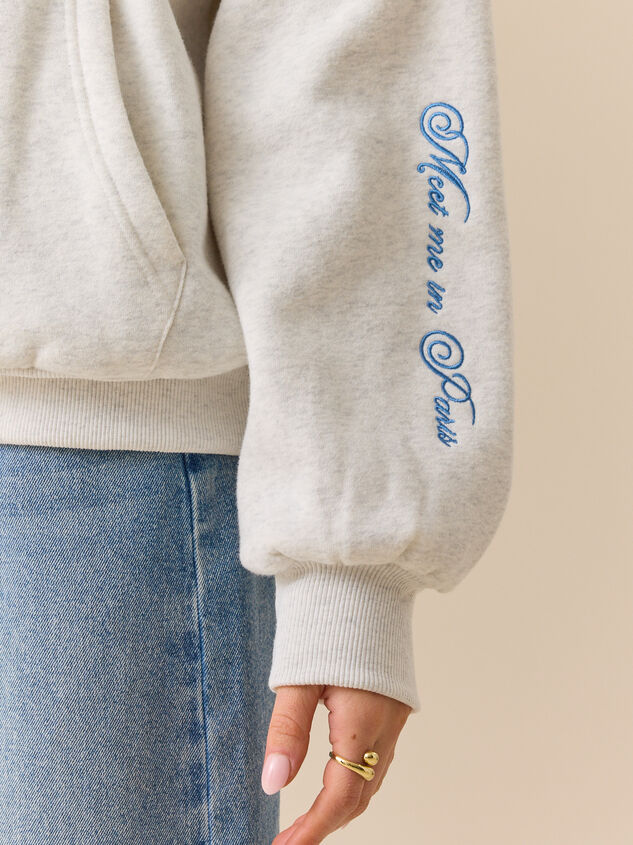 Meet Me In Paris Hoodie Detail 5 - TULLABEE