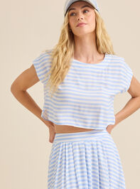 Alexis Striped Boxy Top - TULLABEE