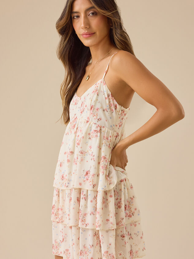 Peyton Floral Mini Dress Detail 4 - TULLABEE