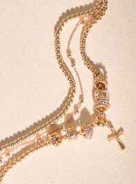 Cross Charm Bracelet Detail 2 - TULLABEE