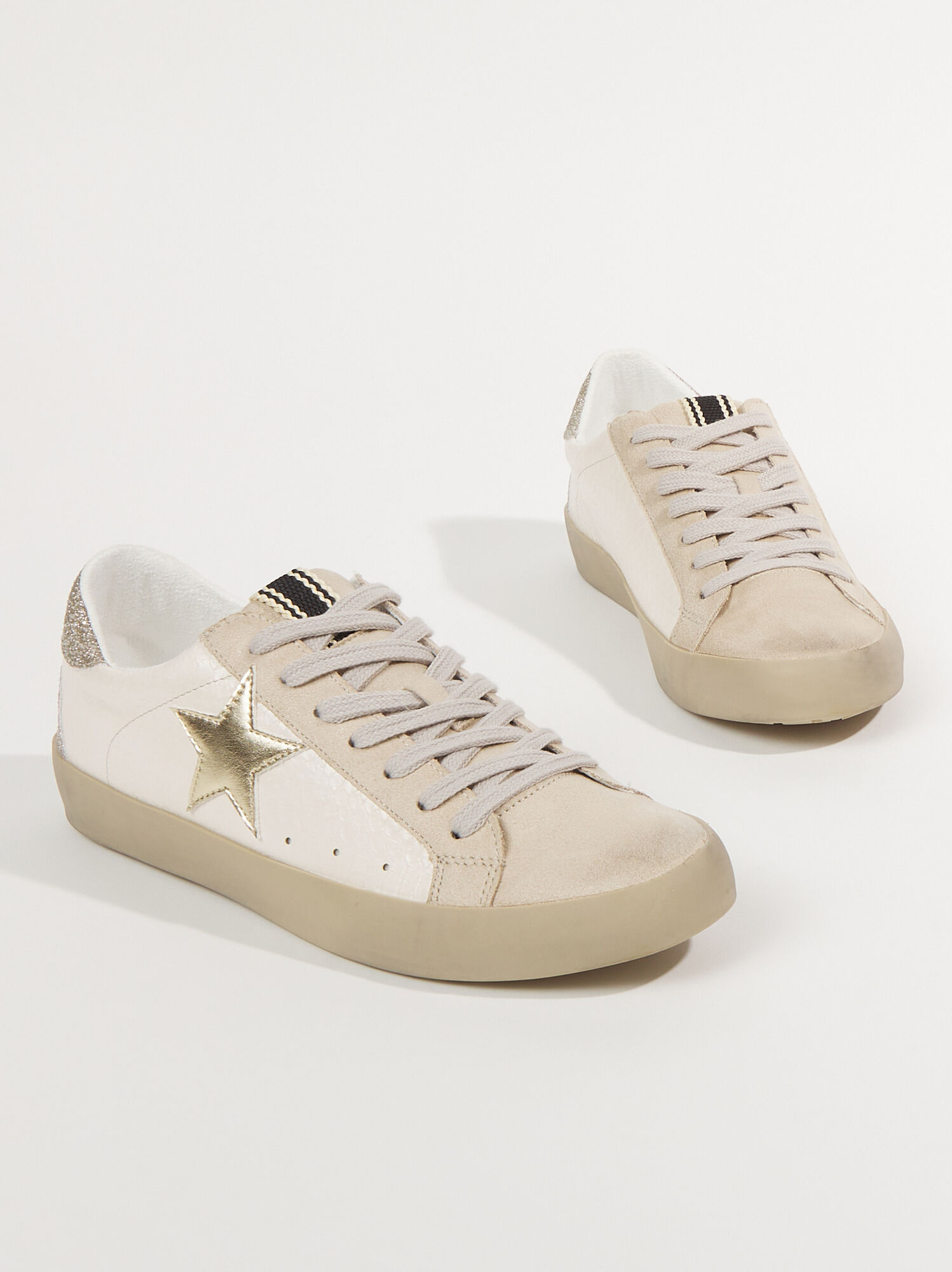 Paula Glitter Sneakers Off White Altar'd State