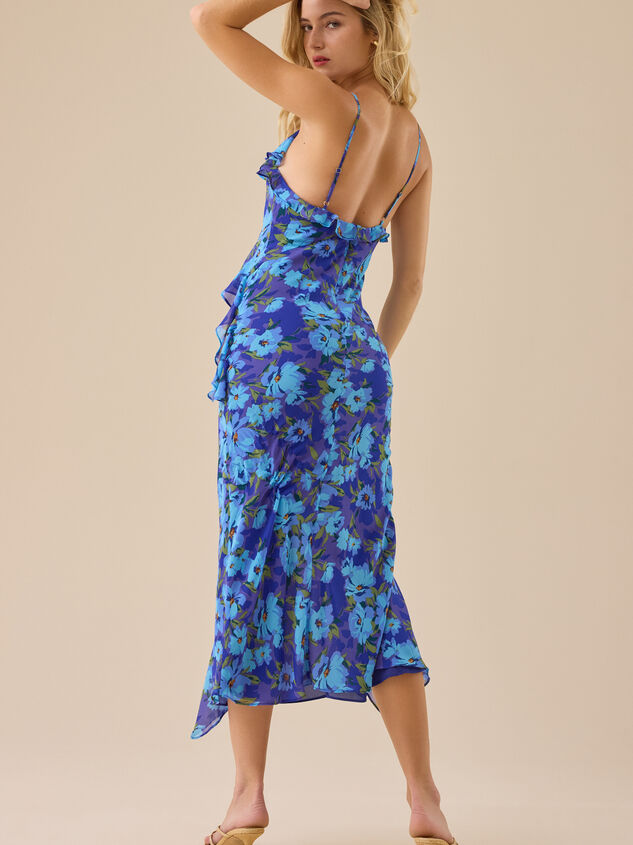 Jane Floral Maxi Dress Detail 5 - TULLABEE