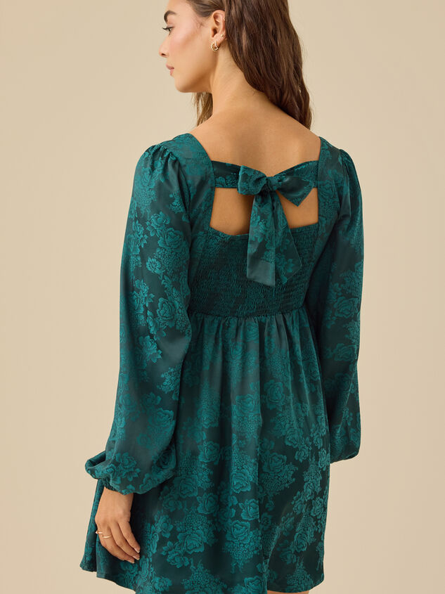 Alexa Long Sleeve Mini Dress Detail 4 - TULLABEE