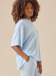 Noah Stripe Oversized Tee Detail 4 - TULLABEE