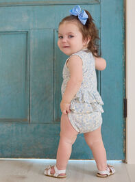 Laney Floral Ruffle Bodysuit - TULLABEE