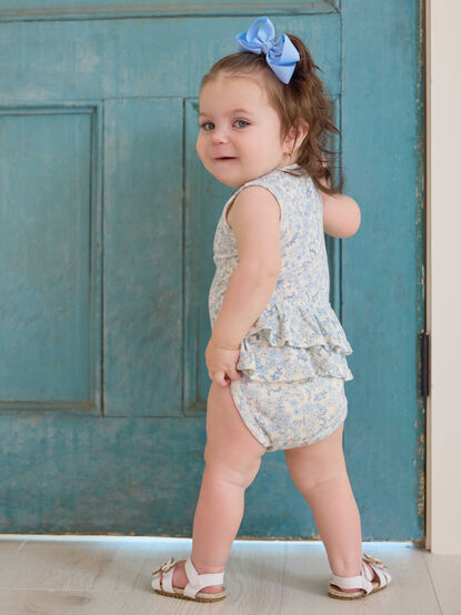 Laney Floral Ruffle Bodysuit - TULLABEE