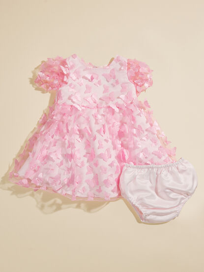 Bethany Butterfly Baby Dress and Bloomer Set - TULLABEE