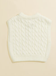 Blair Knit Sweater Vest Detail 3 - TULLABEE