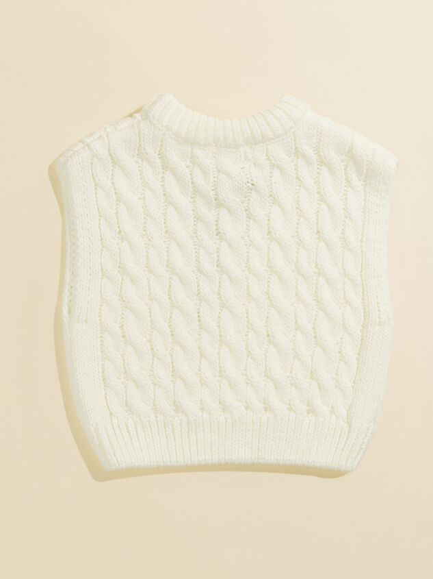Blair Knit Sweater Vest Detail 3 - TULLABEE