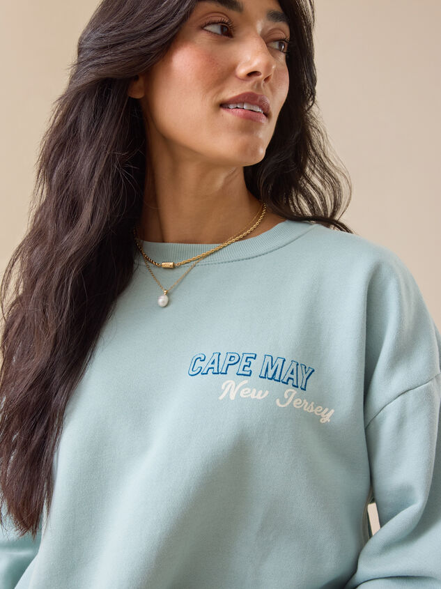 Cape May New Jersey Pullover Detail 4 - TULLABEE