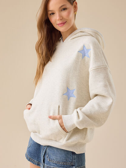 Stripe Star Hoodie - TULLABEE