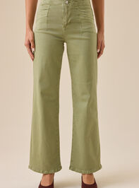 Khloe Straight Leg Pants Detail 3 - TULLABEE