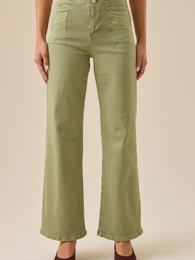 Khloe Straight Leg Pants Detail 3 - TULLABEE
