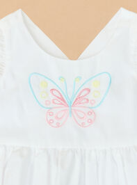 Penelope Butterfly Baby Dress Detail 2 - TULLABEE